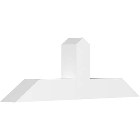 Ekena Millwork Portland Architectural Grade PVC Gable Bracket, 36"W x 12"H x 4"D x 4"F, 8/12 Pitch GBP036X12X0404POR00